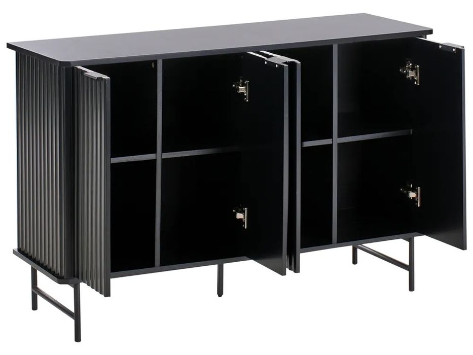 NOU Comodă înaltă "GLASTONBURY", negru