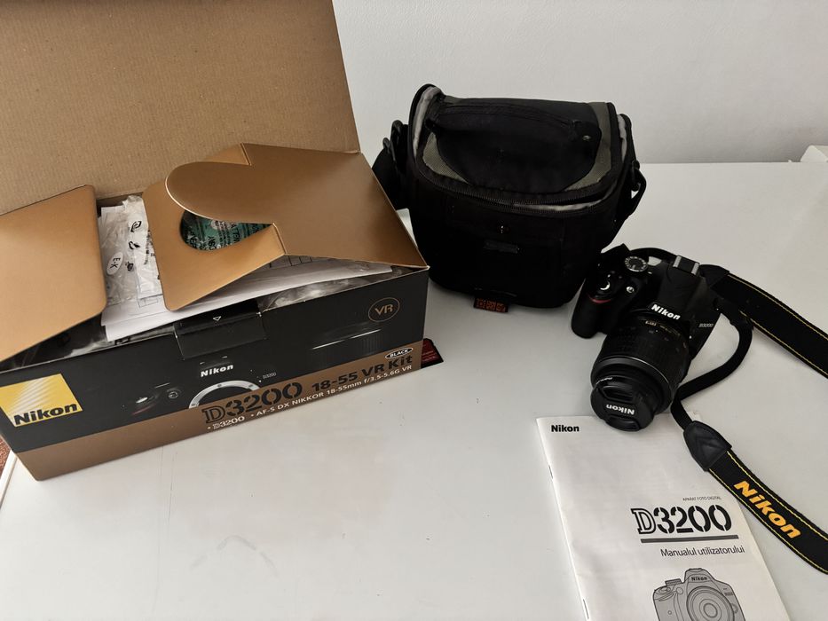 Nikon D3200 – 24MP + obiectiv VR | Poze super clare | Ideal început