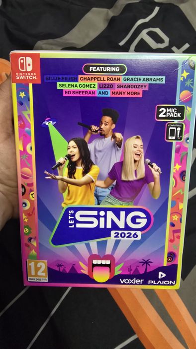 Joc Let's sing 2026, 2 microfoane incluse
