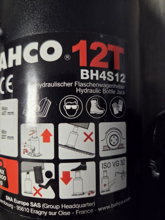 Cric Auto Bahco 12 Tone PRODUS NOU PROFESIONAL Pentru Cunoscatori BAHC