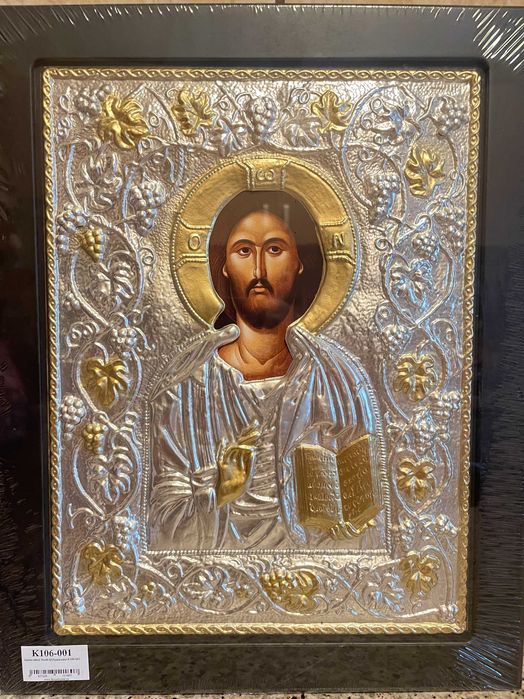 icoana argintata icoana veche dim 30x40 icoana veche icoana argintata