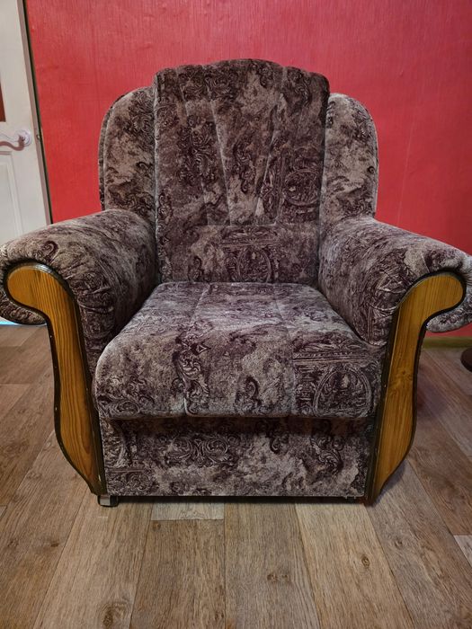 Диван + кресло велюр