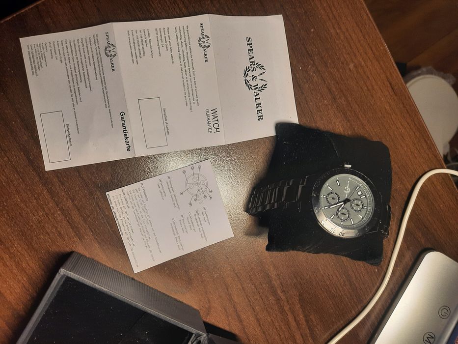 Ceas NOU Rezistent la APA Spears & Walkers din Otel Inoxidabil