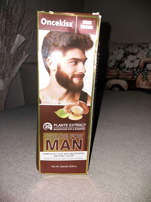 Шампоан боя 2 в 1 за коса и брада.