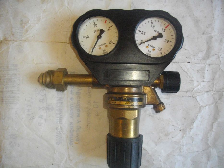 Ацетиленова оксиженна горелка рамена Редуцир вентил кислород ацетилен