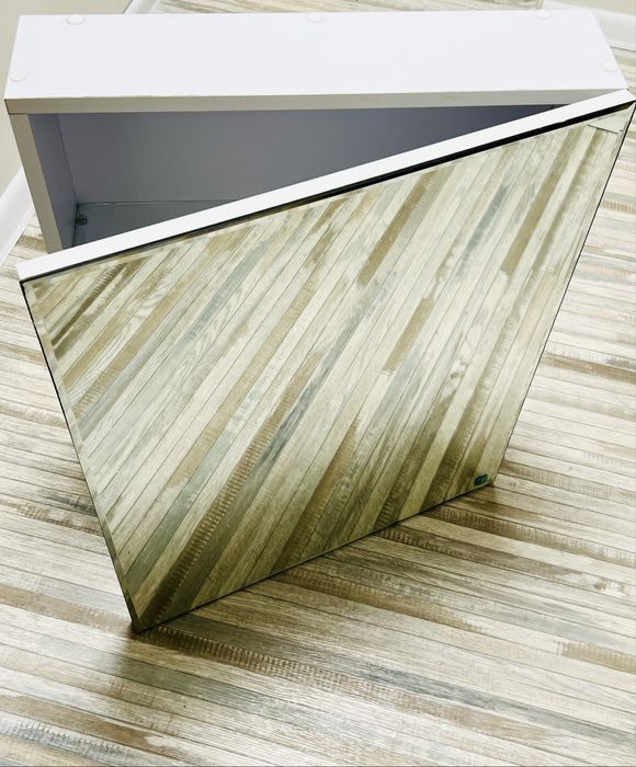 Зеркало-шкаф навесной, 55x15x68 см, белый