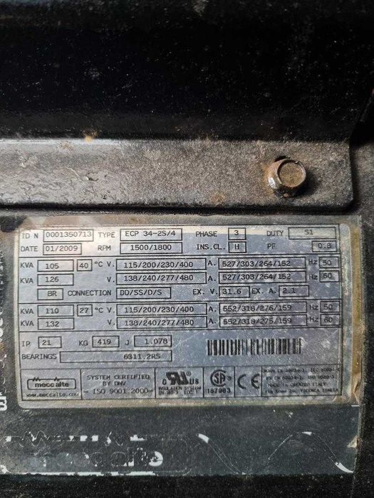 vand generator industrial 85kw