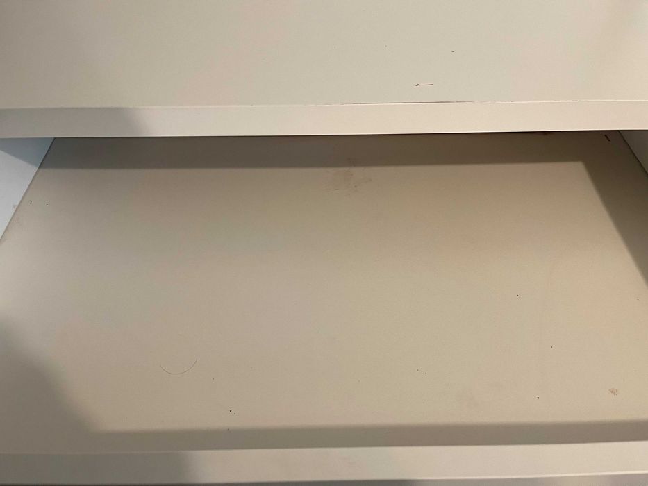 Birou Alb Ikea Micke 142x50cm, birou munca de acasa