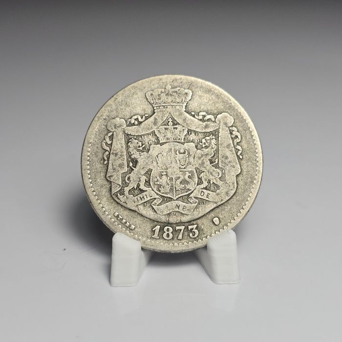 Moneda 2 lei 1873 Carol