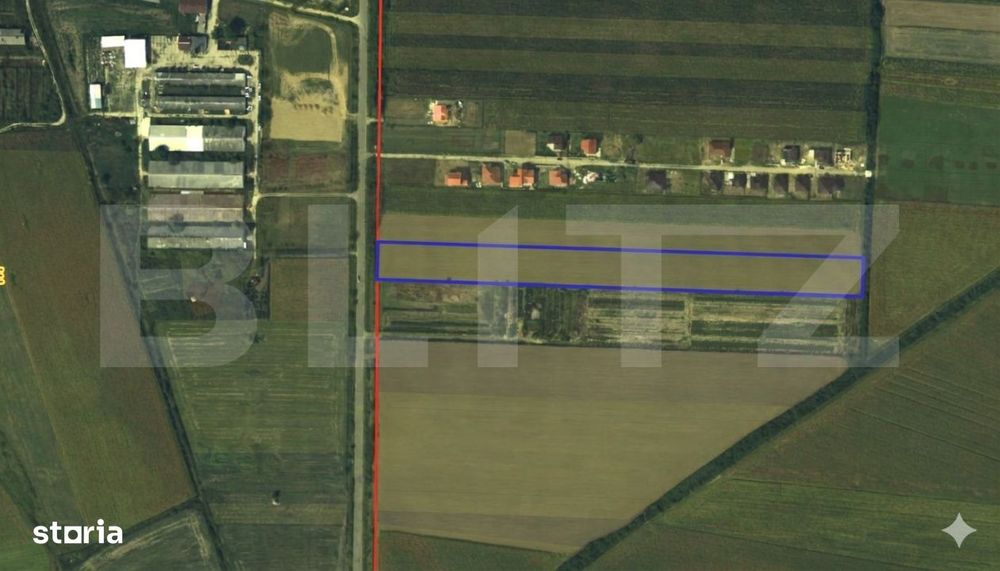 Teren extravilan de vanzare, 14560 mp, la intrare in Lazuri
