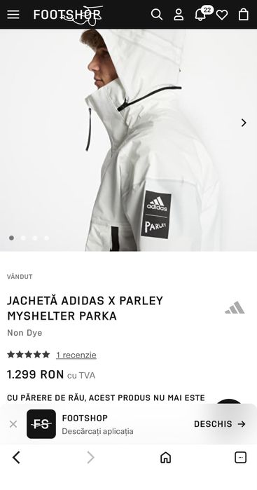 Geaca Adidas x Parley