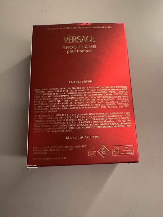 Оригинал Versace eros flame