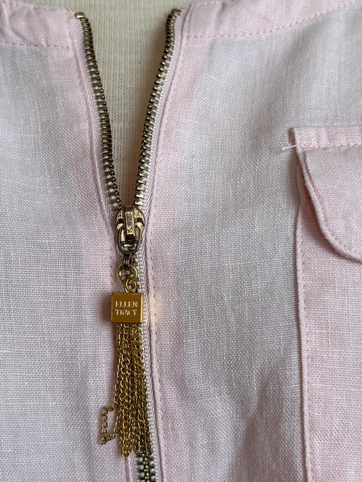 Разкошна ленена туника в бледо розово Ellen Tracy