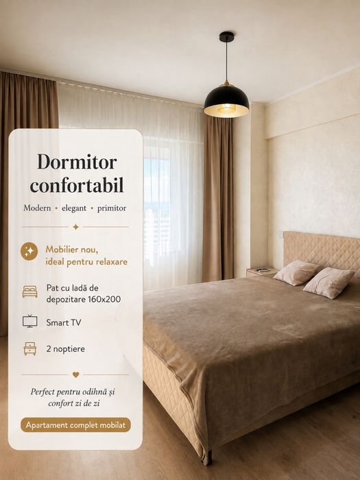 Apartament 1 Cameră 47 mp | Royal Town | Bloc Nou 2026 | Primul Chiriaș  | 500€