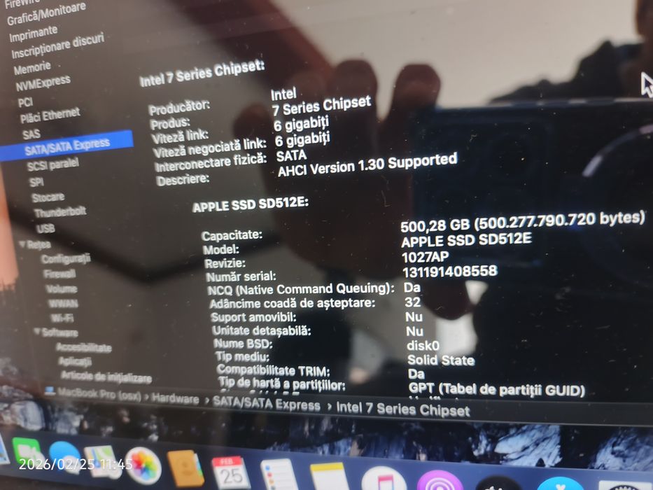 Ssd 512gb Apple macbook a1425 a1398 SD5SL2 Sandisk