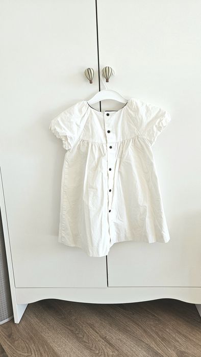 ZARA рокличка с панделка 104 см 3-4 г. 100% памук