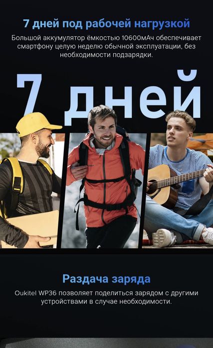 Мощный смартфон Oukitel wp36