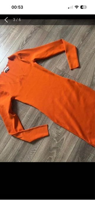 Платье оранжевый S размер