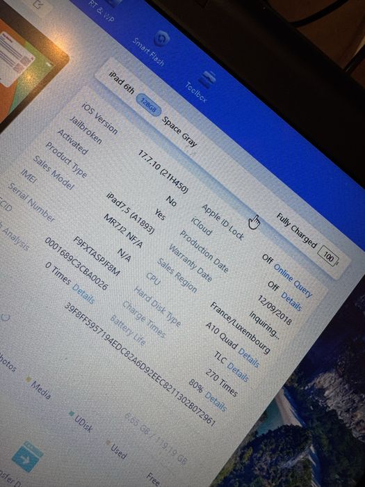 Ipad ecran spart A1893 cu placa buna