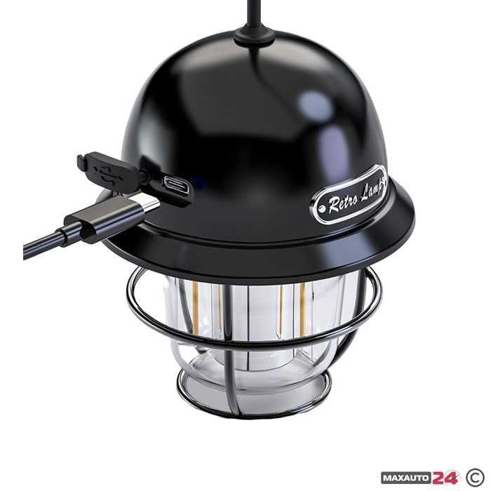 Лампа за къмпинг LY14/186 12V с кабел за зареждане