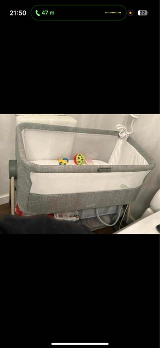 Mamas & Papas Leagăn Lua cu Saltea și Roți Fawn
