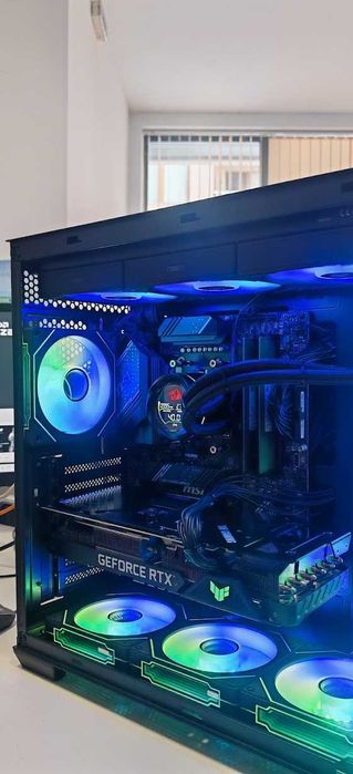 Мощен Геймърски Компютър Ryzen 5 7500X3D/32Gb DDR5/1TB SSD Corsair/Asus TUF RTX 3070TI/WIFI & BT/Гаранция
