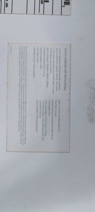 Оригинальная коробка от MacBook A1534