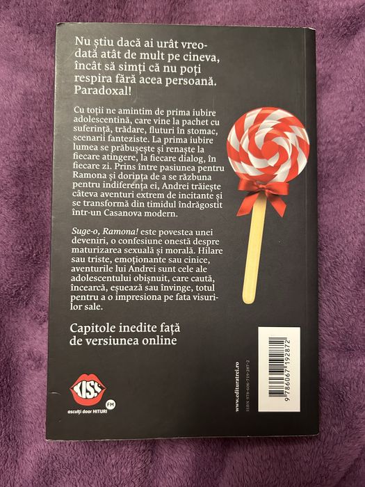 Carte nouă Suge-o, Ramona! – Andrei Ciobanu