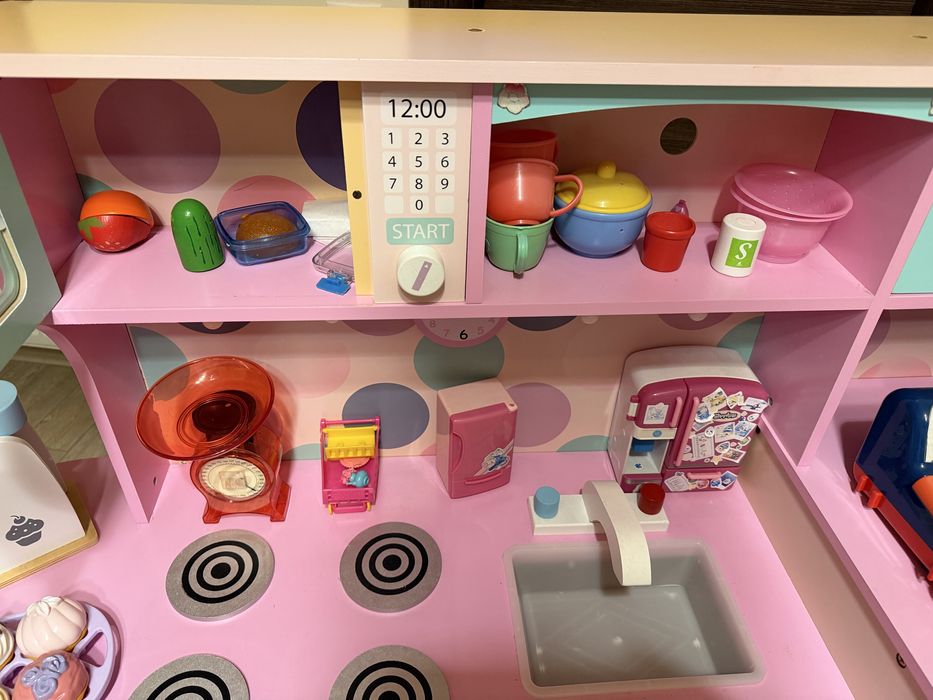 Bucatarie din lemn pentru copii + accesorii