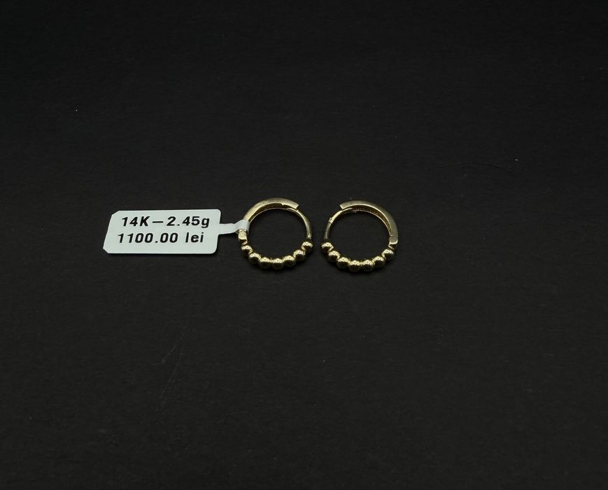 Bijuteria Royal cercei aur 14k 2.45 gr