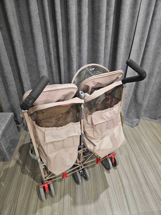 Детска количка за близнаци Maclaren Twin Techno + аксесоари