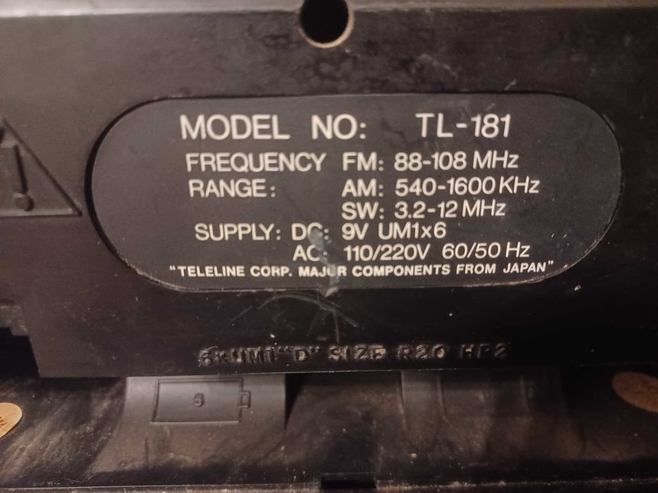 Уникален радиокасетофон Teleline TL-181