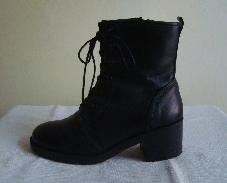 Botine Bull Boxer cu fermoar, piele naturala, marimea 41.