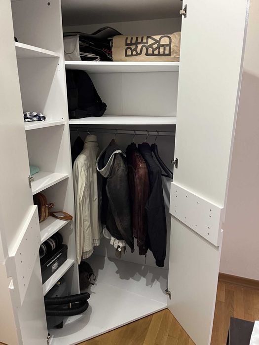 Ъглов гардероб с 2 врати