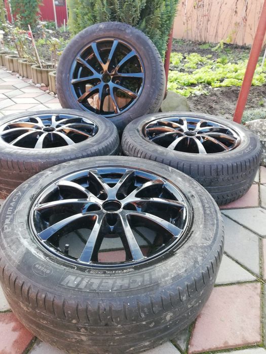 Jante aliaj cu anvelope Michelin, de vara 225/55/16 x 4 bucati 800€