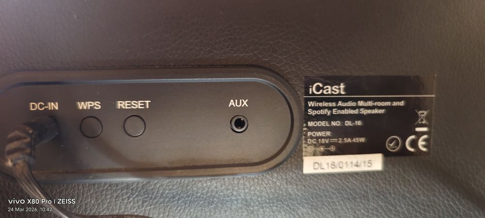 Boxa stereo ICAST spotify wireless si audio in