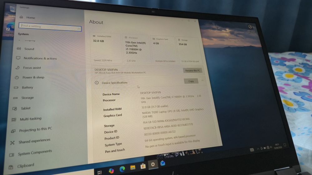 Laptop HP ZBook Fury G8 I7