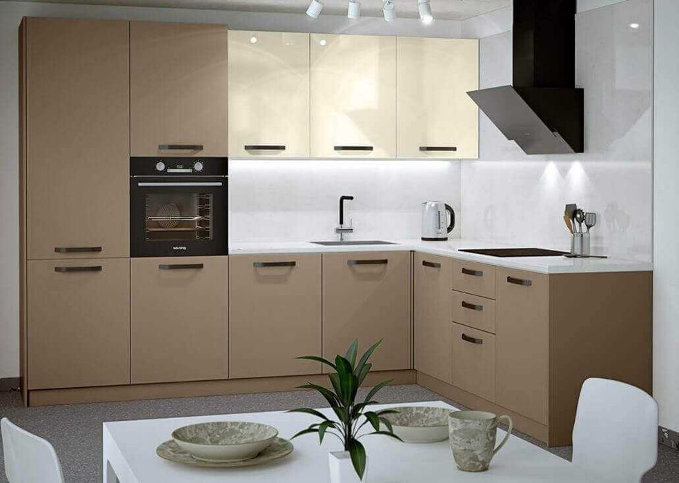 Кухни 300х200 см- ъглова - Глосмакс от готови шкафове.Безплатен Проект