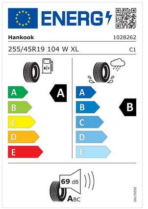 Hankook Ventus S1 evo3 255/45/19 - 104W