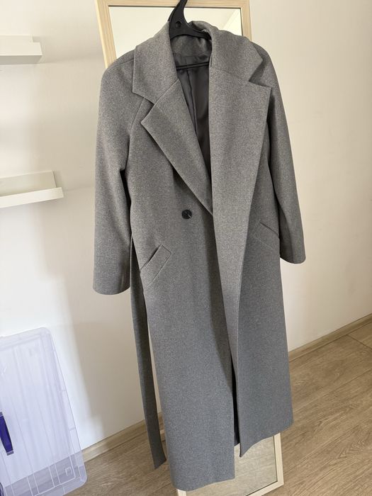 Драповое пальто длинное