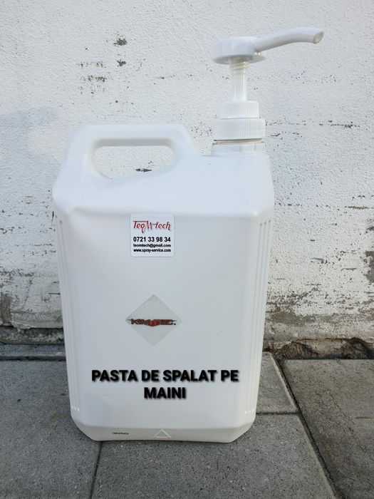 Pasta curatat maini cu glicerina 5L.Pasta spalat maini lichida+pompa