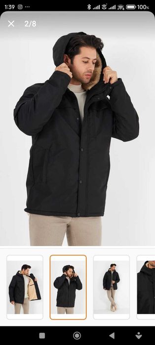 Jacheta de iarna cu gluga detasabila