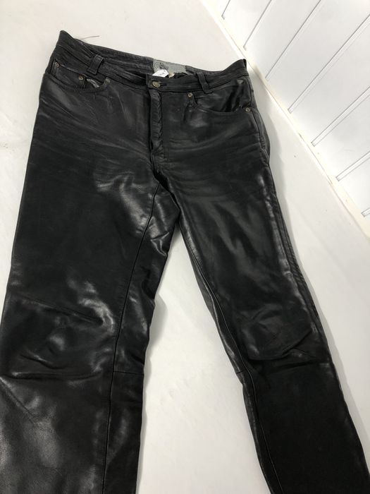 Pantaloni moto de piele clasici mărimea 32