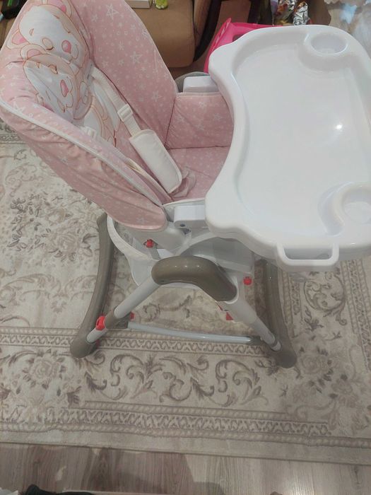 Столче за хранене Lorelli - Gusto, Satin Pink Hug, розово