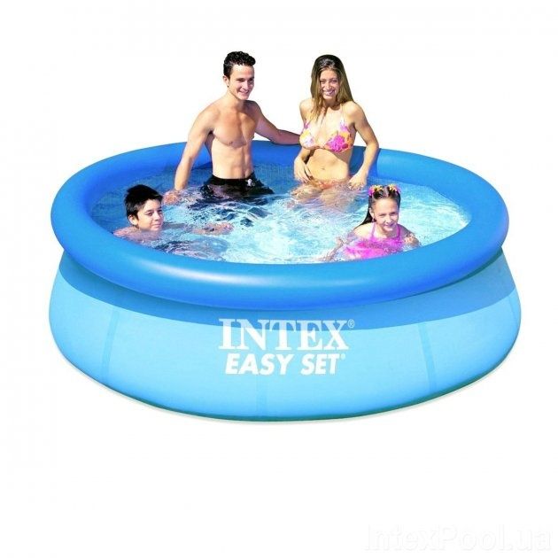 Бассейн надувной Интекс 305*76 круглый + ПОДАРОК