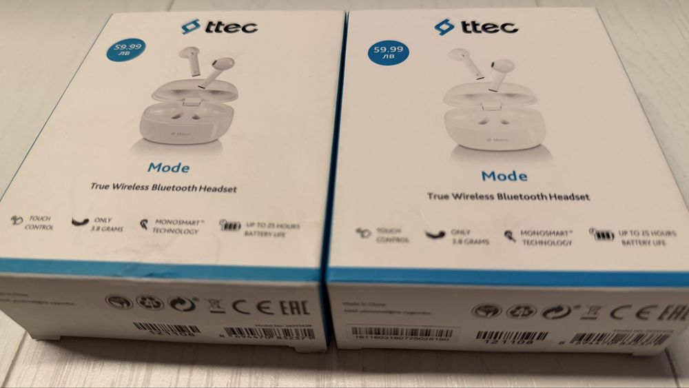 Два броя безжични слушалки ttec