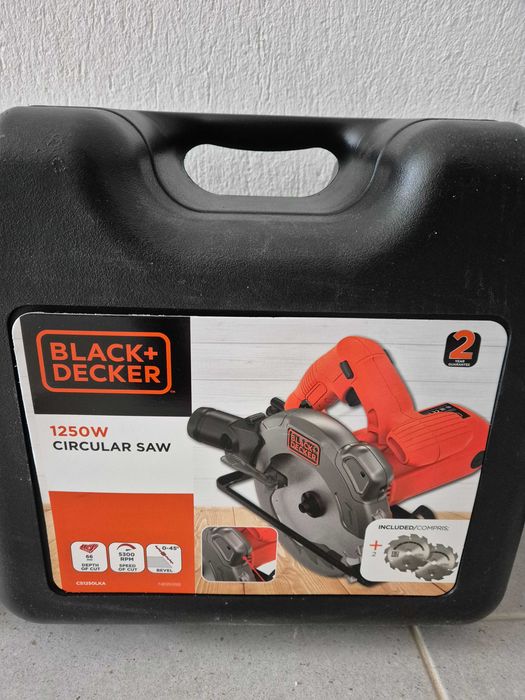 Black & Decker Електрически циркуляр CS1250LKA-QS с диск Bosch