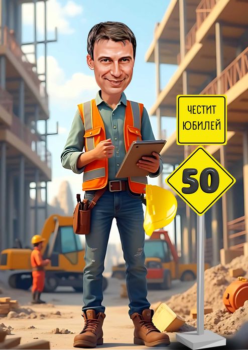 Карикатури изработка , Карикатура по снимка , подарък