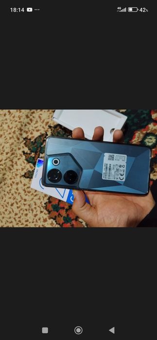 Tecno camon 20pro 256xotira 8+8