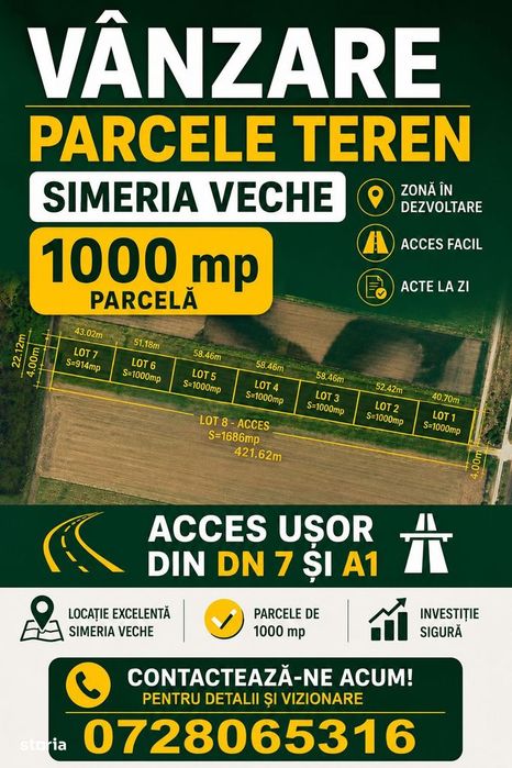 Parcele teren Simeria Veche
